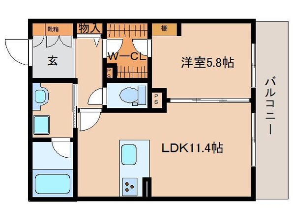 奈良駅 徒歩11分 2階の物件間取画像